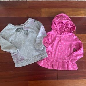 2pc BabyGap sweatshirt & hooded top